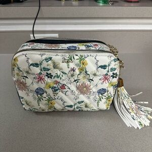 Floral White Crossbody Bag